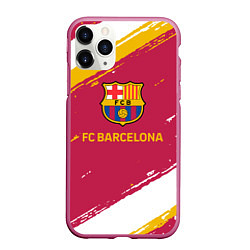 Чехол iPhone 11 Pro матовый Barcelona Краска, цвет: 3D-малиновый