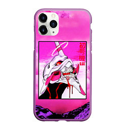 Чехол iPhone 11 Pro матовый Neon Genesis Evangelion: Eva 01, цвет: 3D-фиолетовый