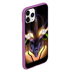 Чехол iPhone 11 Pro матовый Eva 01: Evangelion, цвет: 3D-фиолетовый — фото 2