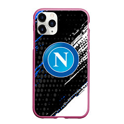 Чехол iPhone 11 Pro матовый Napoli Краска, цвет: 3D-малиновый