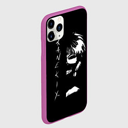 Чехол iPhone 11 Pro матовый Tokyo Ghoul Kaneki Ken - anime, цвет: 3D-фиолетовый — фото 2