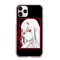 Чехол iPhone 11 Pro матовый Darling in the Franxx: 02, цвет: 3D-розовый