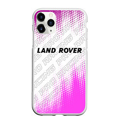 Чехол iPhone 11 Pro матовый Land Rover pro racing: символ сверху, цвет: 3D-белый