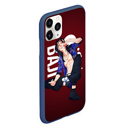 Чехол iPhone 11 Pro матовый Baji, цвет: 3D-тёмно-синий — фото 2