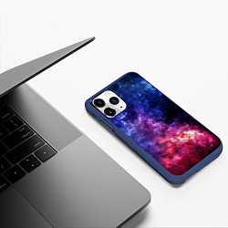 Чехол iPhone 11 Pro матовый Космическая туманность Млечного пути, цвет: 3D-тёмно-синий — фото 2