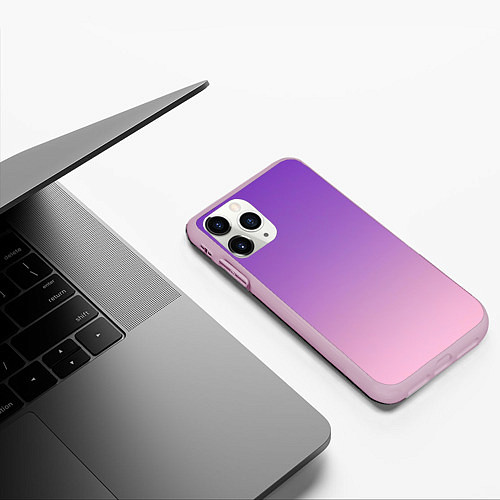 Чехол iPhone 11 Pro матовый Раннее утро / 3D-Розовый – фото 3