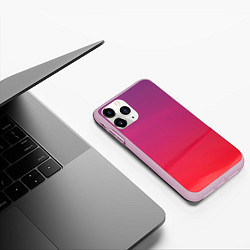 Чехол iPhone 11 Pro матовый Красное небо, цвет: 3D-розовый — фото 2