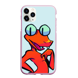 Чехол iPhone 11 Pro матовый Оранжевый - Радужные друзья, цвет: 3D-розовый