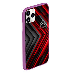 Чехол iPhone 11 Pro матовый Citroen строгий стиль, цвет: 3D-фиолетовый — фото 2