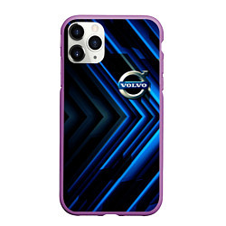 Чехол iPhone 11 Pro матовый Volvo строгий стиль, цвет: 3D-фиолетовый