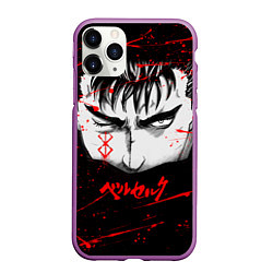 Чехол iPhone 11 Pro матовый BERSERK ГАТС, цвет: 3D-фиолетовый