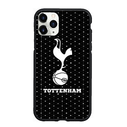 Чехол iPhone 11 Pro матовый Tottenham sport на темном фоне, цвет: 3D-черный