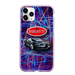 Чехол iPhone 11 Pro матовый Bugatti - Italy - мечта автомобилиста, цвет: 3D-сиреневый