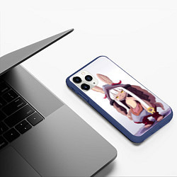 Чехол iPhone 11 Pro матовый Нанти art, цвет: 3D-тёмно-синий — фото 2