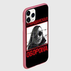 Чехол iPhone 11 Pro матовый Гражданская Оборона - Егор Летов, цвет: 3D-малиновый — фото 2