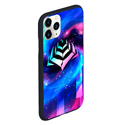 Чехол iPhone 11 Pro матовый Warframe неоновый космос, цвет: 3D-черный — фото 2