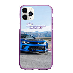 Чехол iPhone 11 Pro матовый Chevrolet Camaro ZL 1 - Motorsport, цвет: 3D-фиолетовый