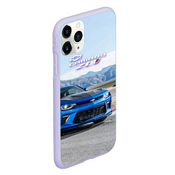 Чехол iPhone 11 Pro матовый Chevrolet Camaro ZL 1 - Motorsport, цвет: 3D-светло-сиреневый — фото 2