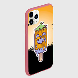 Чехол iPhone 11 Pro матовый Тыквенное мороженое, цвет: 3D-малиновый — фото 2