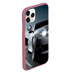 Чехол iPhone 11 Pro матовый Бэха на скорости на горной дороге, цвет: 3D-малиновый — фото 2