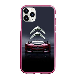 Чехол iPhone 11 Pro матовый Citroen - Racing team - Motorsport, цвет: 3D-малиновый