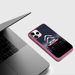 Чехол iPhone 11 Pro матовый Citroen - Racing team - Motorsport, цвет: 3D-малиновый — фото 2