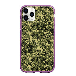 Чехол iPhone 11 Pro матовый Камуфляж Flecktarn Jeitai, цвет: 3D-фиолетовый