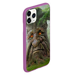 Чехол iPhone 11 Pro матовый Мудрое таинственное дерево, цвет: 3D-фиолетовый — фото 2