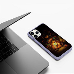 Чехол iPhone 11 Pro матовый Book nightmares, цвет: 3D-светло-сиреневый — фото 2