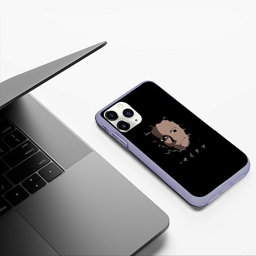 Чехол iPhone 11 Pro матовый One-Punch Man / 3D-Светло-сиреневый – фото 3