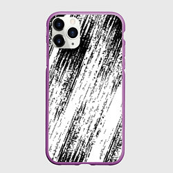 Чехол iPhone 11 Pro матовый Мокрый асфальт, цвет: 3D-фиолетовый
