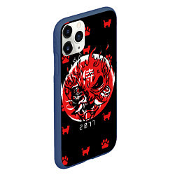 Чехол iPhone 11 Pro матовый Киберпанк stray, цвет: 3D-тёмно-синий — фото 2