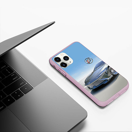 Чехол iPhone 11 Pro матовый Buick concept в пустыне / 3D-Розовый – фото 3