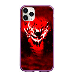 Чехол iPhone 11 Pro матовый SHADOW FIEND PHONK ZXC, цвет: 3D-фиолетовый