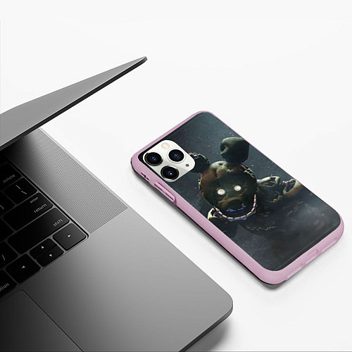 Чехол iPhone 11 Pro матовый Спрингтрап / 3D-Розовый – фото 3
