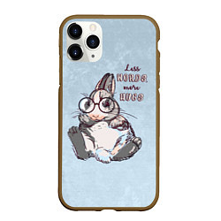 Чехол iPhone 11 Pro матовый More hugs, цвет: 3D-коричневый