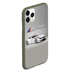 Чехол iPhone 11 Pro матовый BMW Z4 GT3 - Motorsport - racing team, цвет: 3D-темно-зеленый — фото 2
