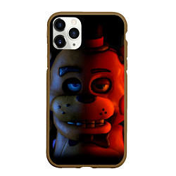 Чехол iPhone 11 Pro матовый 5 ночей Фредди, цвет: 3D-коричневый