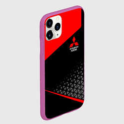Чехол iPhone 11 Pro матовый Mitsubishi - Sportwear, цвет: 3D-фиолетовый — фото 2