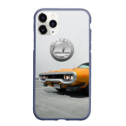 Чехол iPhone 11 Pro матовый Рыжая бестия - Plymouth Satellite 1971 года, цвет: 3D-серый