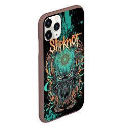 Чехол iPhone 11 Pro матовый Slipknot monster, цвет: 3D-коричневый — фото 2