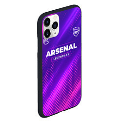 Чехол iPhone 11 Pro матовый Arsenal legendary sport grunge, цвет: 3D-черный — фото 2