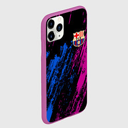 Чехол iPhone 11 Pro матовый Фк барса, цвет: 3D-фиолетовый — фото 2