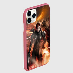 Чехол iPhone 11 Pro матовый Mass Effect N7 - Jane Shepard, цвет: 3D-малиновый — фото 2