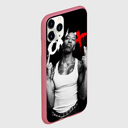 Чехол iPhone 11 Pro матовый Onyx - Fredro Starr, цвет: 3D-малиновый — фото 2