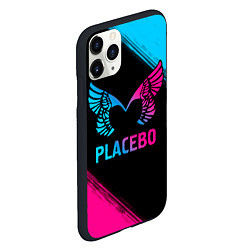 Чехол iPhone 11 Pro матовый Placebo - neon gradient, цвет: 3D-черный — фото 2