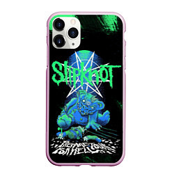 Чехол iPhone 11 Pro матовый Slipknot monster, цвет: 3D-розовый