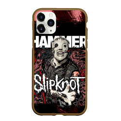 Чехол iPhone 11 Pro матовый Slipknot Hammer, цвет: 3D-коричневый