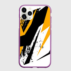 Чехол iPhone 11 Pro матовый Гоночная абстракция, цвет: 3D-фиолетовый