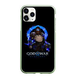 Чехол iPhone 11 Pro матовый Thor GoW Ragnarok, цвет: 3D-салатовый